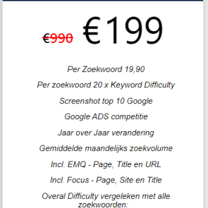 Tien zoekwoorden onderzoek