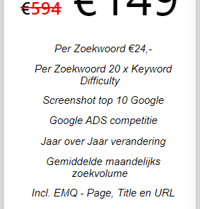 Zes zoekwoorden onderzoek