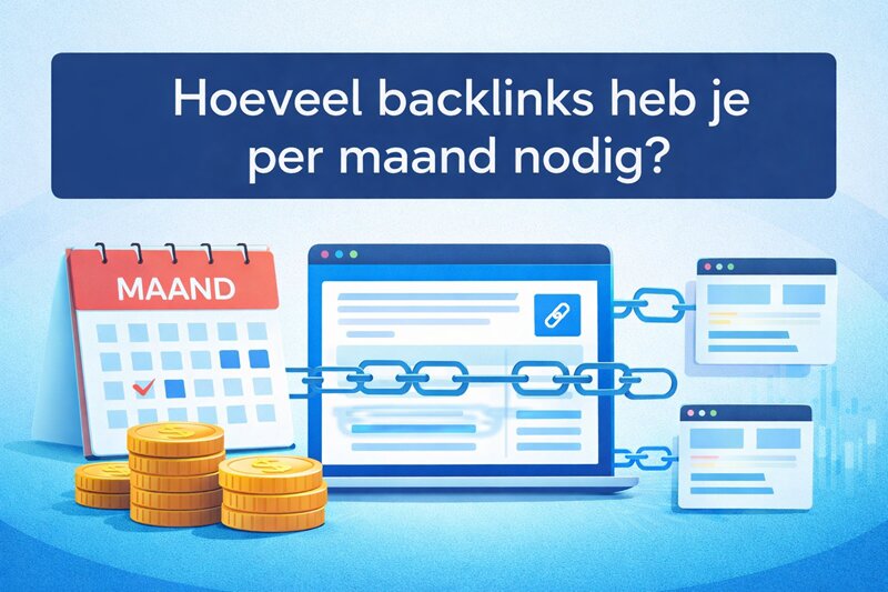 Hoeveel backlinks heb je per maand nodig